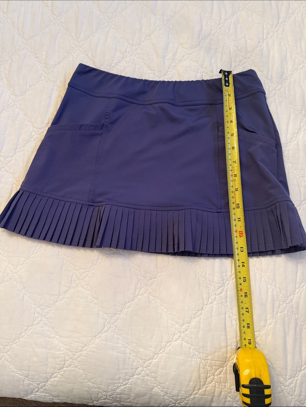 Two-piece Women’s Purple Pleated Active Skort and top for tennis or pickleball